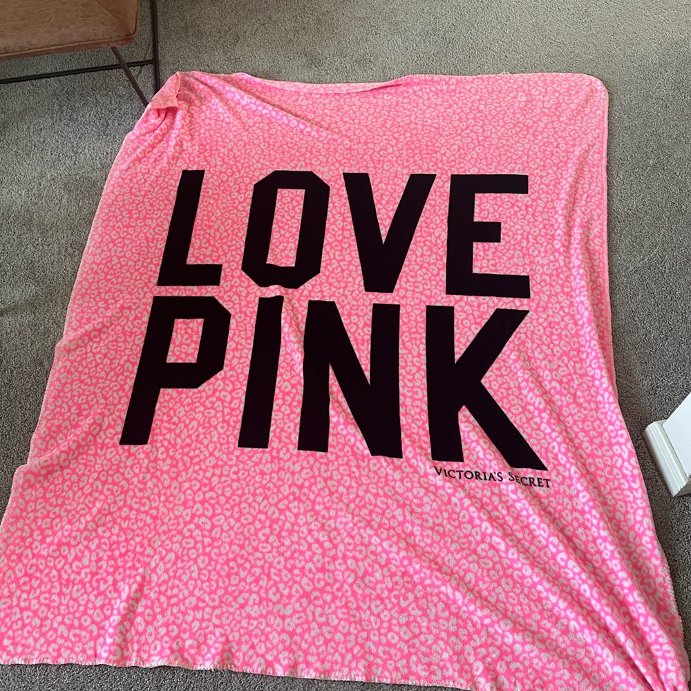 Victoria's Secret Pink Leopard Blanket